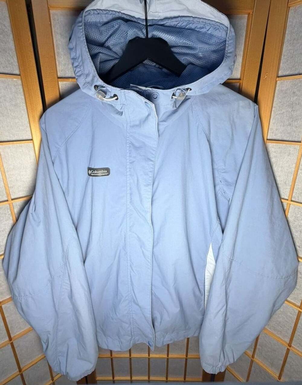 Columbia Sportswear Company Hooded Jacket Size Large Blue